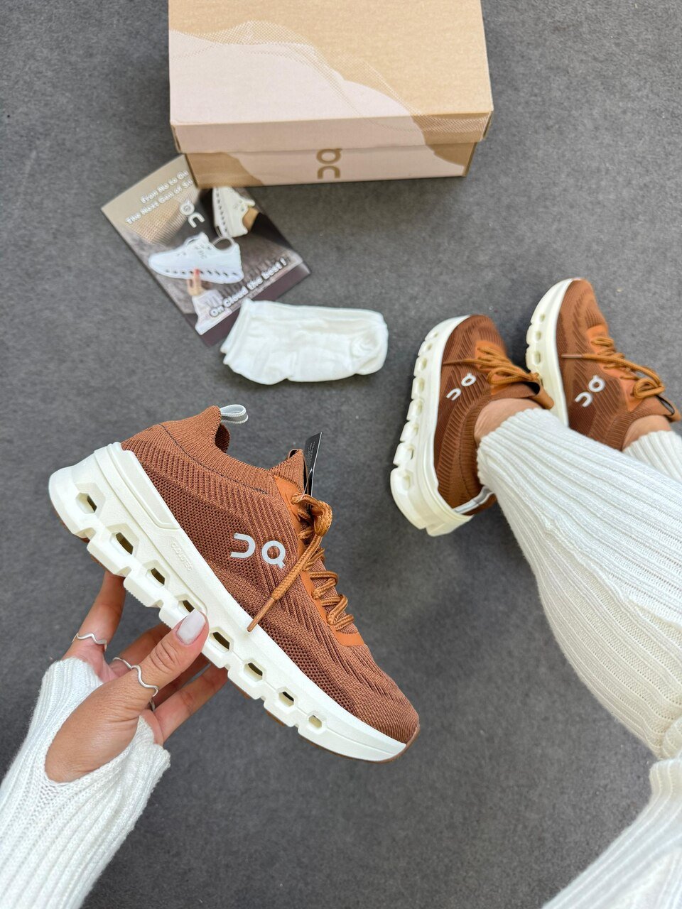 3 On Cloud X Z5 Marrom - Imagem 1