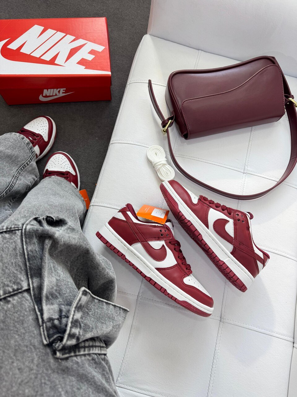 1 Sb Dunk Low Bordô - Imagem 1